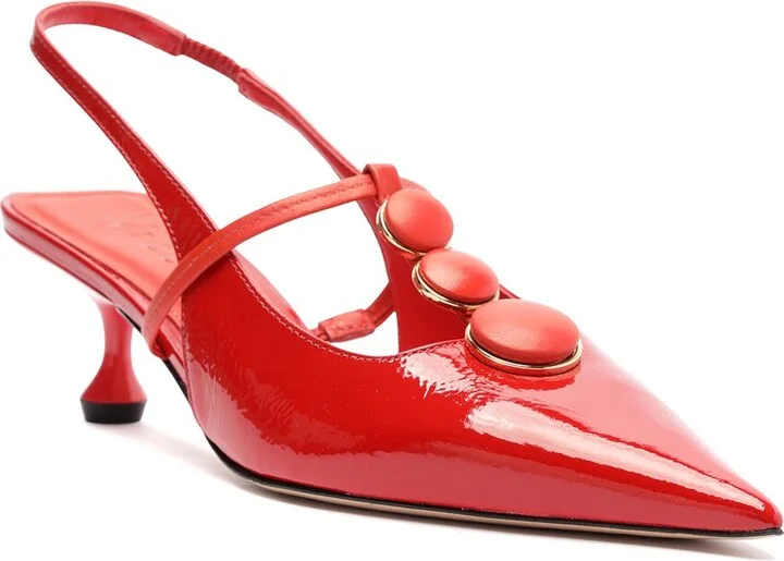 Servia Patent Sling-back