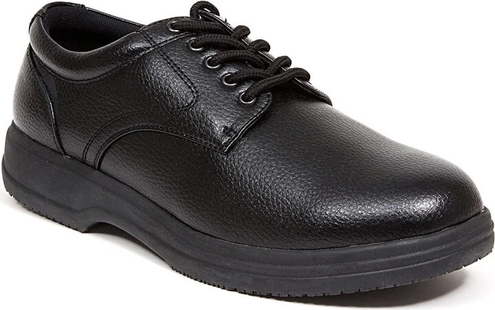 Service Faux Leather Derby - Wide Width Available