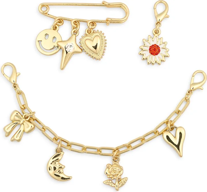 Set of 3 Clip-On Shoe Charms