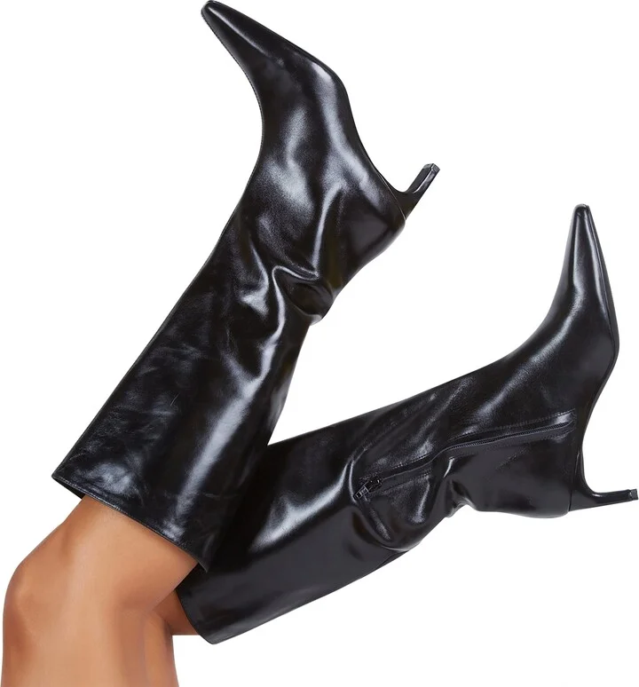 Seville Knee High Boot-Black - Image 2