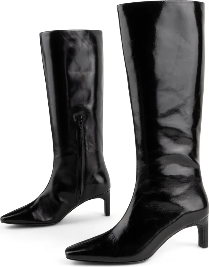 Seville Knee High Boot-Black - Image 3