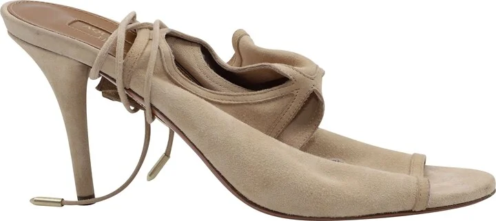 Sexy Thing 105 Heeled Sandals in Nude Suede
