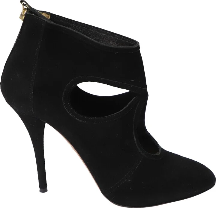Sexy Thing Ankle Boots in Black Suede