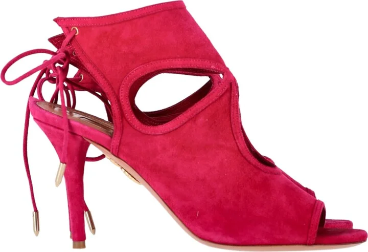 Sexy Thing Sandals in Pink Suede