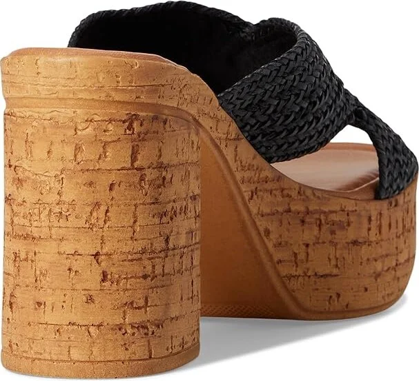 Seychelles Adorned Raffia Slide Sandal Women's Dress Sandals Black : 9 M, Synthetic - Image 4