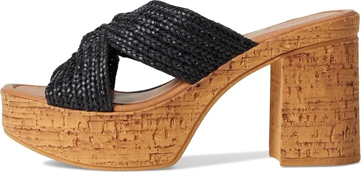 Seychelles Adorned Raffia Slide Sandal Women's Dress Sandals Black : 9 M, Synthetic - Image 6