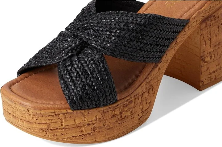Seychelles Adorned Raffia Slide Sandal Women's Dress Sandals Black : 9 M, Synthetic - Image 7
