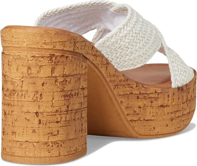 Seychelles Adorned Raffia Slide Sandal Women's Dress Sandals White : 8 M, Synthetic - Image 4