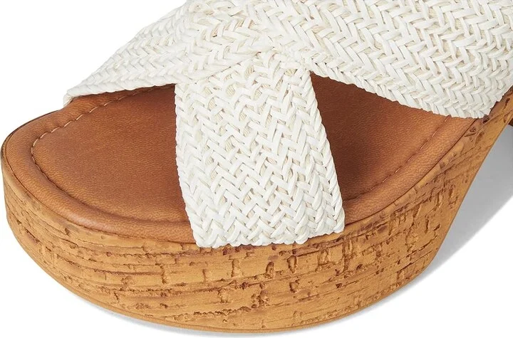 Seychelles Adorned Raffia Slide Sandal Women's Dress Sandals White : 8 M, Synthetic - Image 7