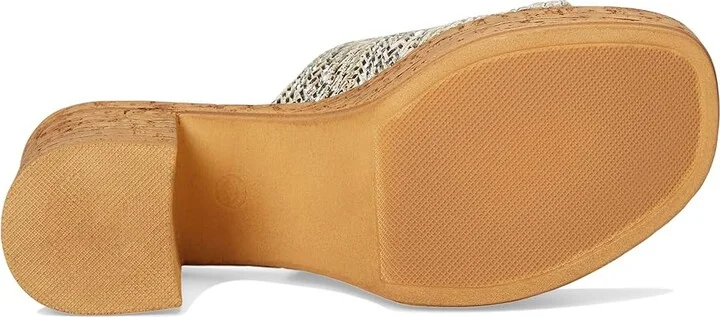 Seychelles Applause Metallic Woven Sandal Women's Sandals Light Gold Polyurethane : 9.5 M, Leather - Image 3