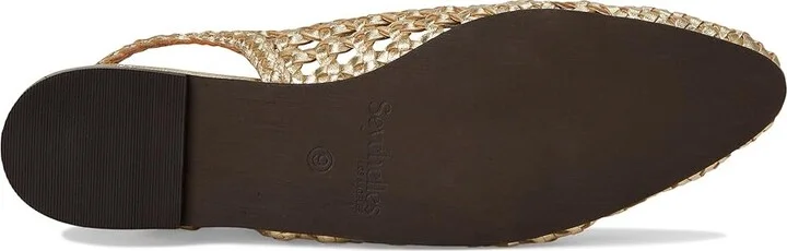 Seychelles Avalon Metallic Leather Women's Flat Shoes Gold Leather : 8 M, Leather/Rubber - Image 3