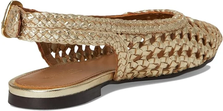 Seychelles Avalon Metallic Leather Women's Flat Shoes Gold Leather : 8 M, Leather/Rubber - Image 4