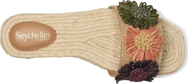 Seychelles Botanical Gardens Flowers Slide Sandal Women's Wedge Shoes Vanilla : 6.5 M - Image 8