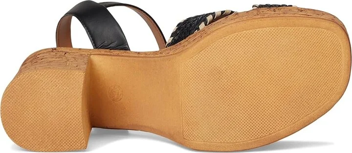 Seychelles Bravo Women's Wedge Shoes Black/Natural Raffia : 10 M, Synthetic - Image 3