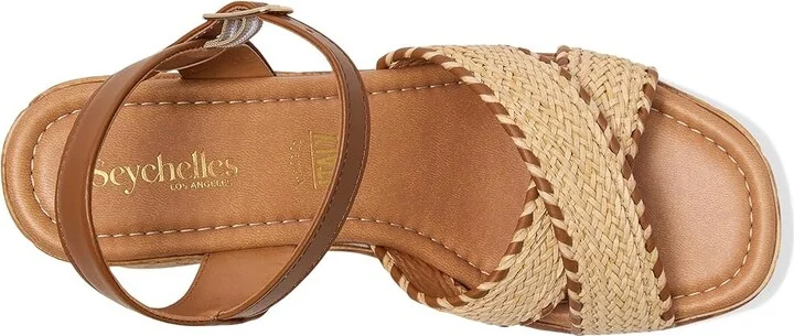 Seychelles Bravo Women's Wedge Shoes Black/Natural Raffia : 10 M, Synthetic - Image 8
