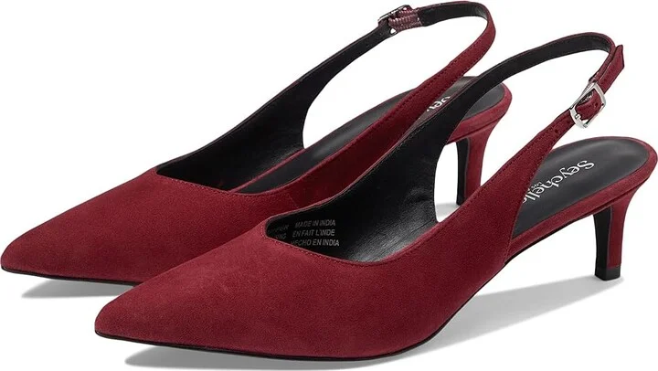 Seychelles Candlelight High Women's Heels Burgundy Leather : 7 M