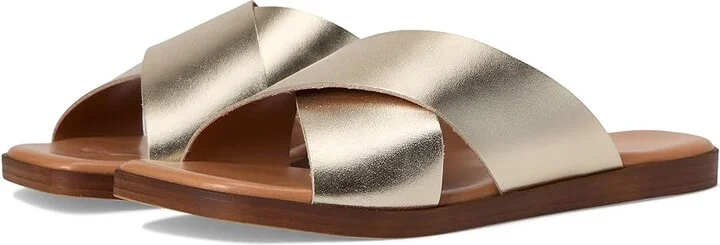 Seychelles Chai Metallic Leather Sandal Women's Sandals Gold : 8.5 M