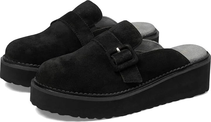 Seychelles Come Together Women's Slippers Black : 6 M, Leather/Rubber