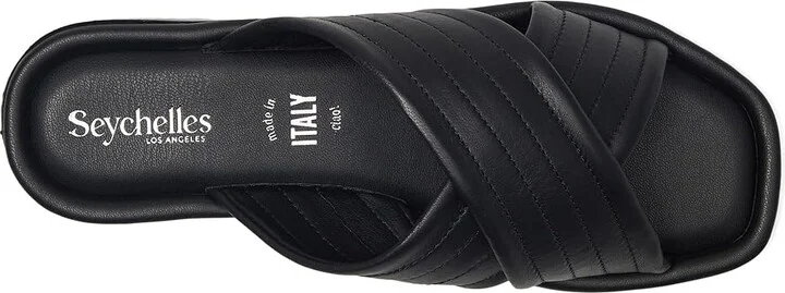 Seychelles Courage Leather Slide Sandal Women's Sandals Black : 9 M, Leather/Rubber/Synthetic - Image 2
