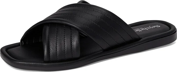 Seychelles Courage Leather Slide Sandal Women's Sandals Black : 9 M, Leather/Rubber/Synthetic - Image 5