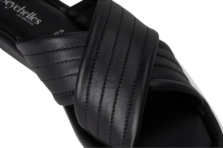 Seychelles Courage Leather Slide Sandal Women's Sandals Black : 9 M, Leather/Rubber/Synthetic - Image 7