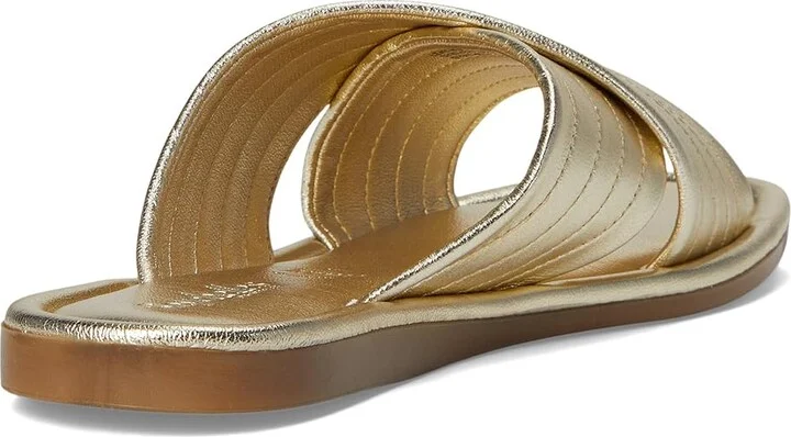 Seychelles Courage Metallic Leather Slide Sandal Women's Sandals Gold : 7.5 M, Leather/Rubber - Image 4
