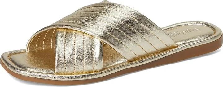 Seychelles Courage Metallic Leather Slide Sandal Women's Sandals Gold : 7.5 M, Leather/Rubber - Image 5