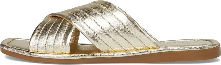Seychelles Courage Metallic Leather Slide Sandal Women's Sandals Gold : 7.5 M, Leather/Rubber - Image 6
