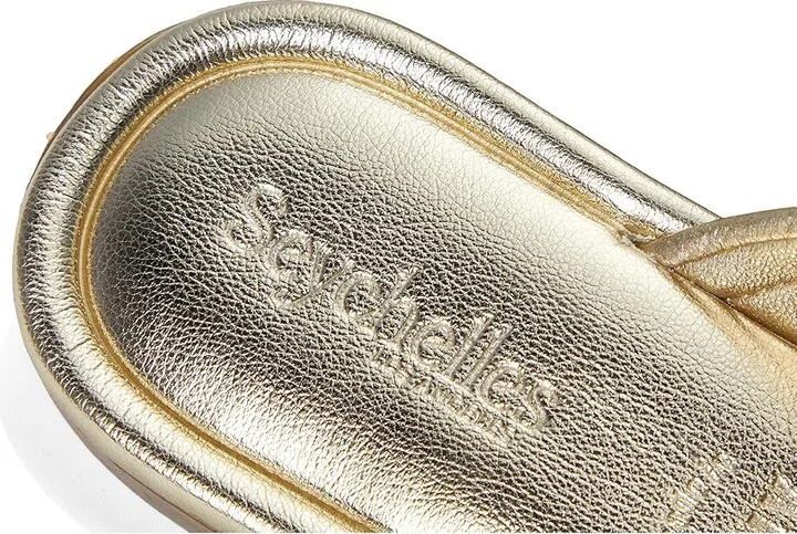 Seychelles Courage Metallic Leather Slide Sandal Women's Sandals Gold : 7.5 M, Leather/Rubber - Image 7