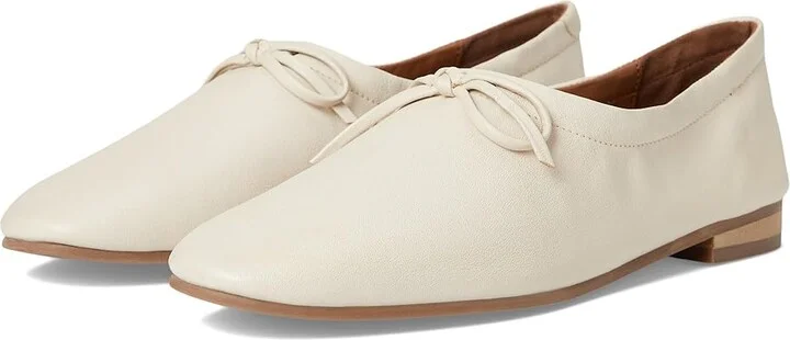 Seychelles Curtsy Leather Women's Flat Shoes Off-White : 7.5 M