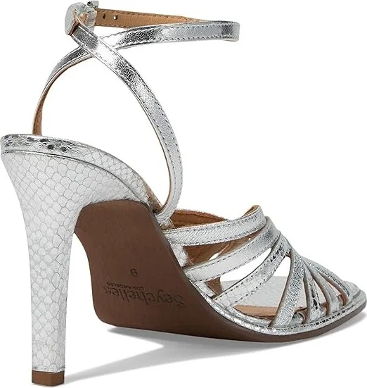 Seychelles Dress to Impress Women's Sandals Silver Leather : 8 M - Image 4