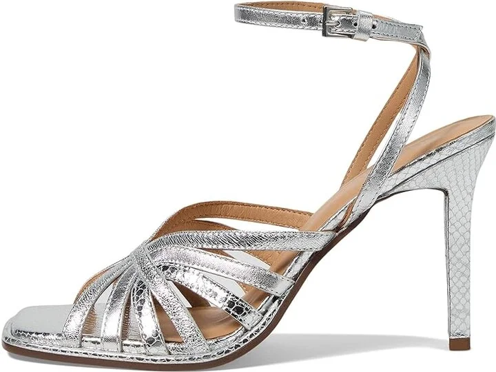 Seychelles Dress to Impress Women's Sandals Silver Leather : 8 M - Image 5