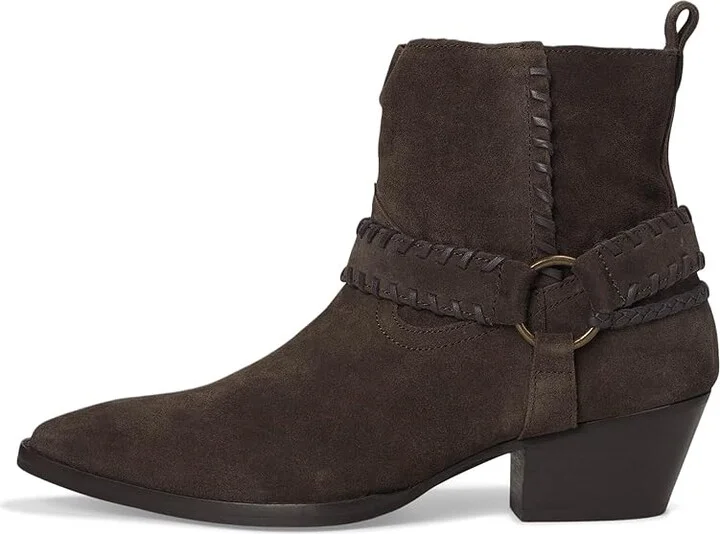 Seychelles Easy Peasy Bootie Women's Boots Chocolate Suede : 9 M, Leather - Image 6