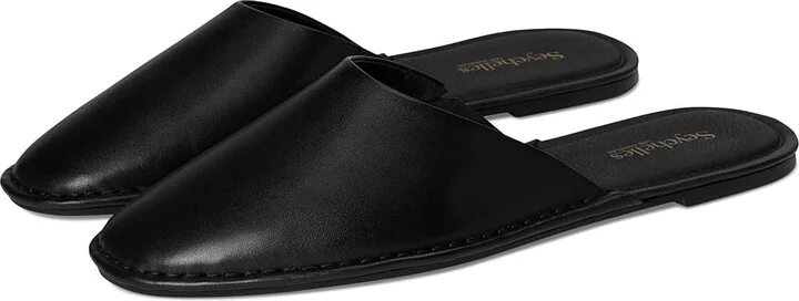 Seychelles Eye Of The Beholder Mule Women's Slippers Black Leather : 9 M