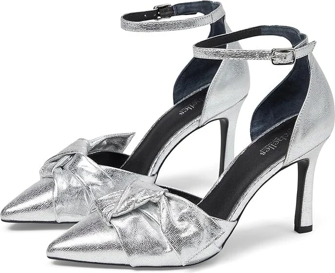 Seychelles First Dance High Women's Heels Silver : 7.5 M, Leather/Rubber