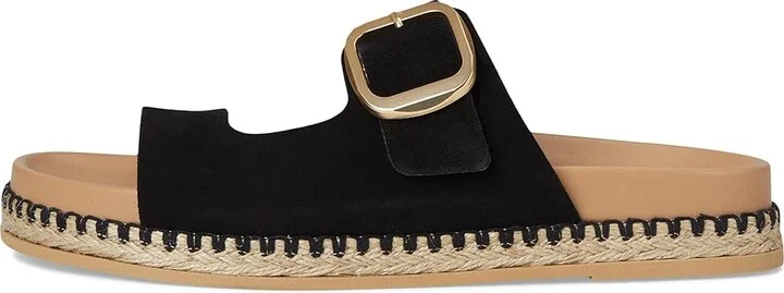Seychelles Getaway Suede Sandals Women's Wedge Shoes Black : 8.5 M, Leather - Image 6