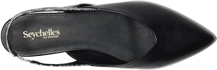 Seychelles Good Girl Women's Flat Shoes Black/White : 7.5 M, Leather - Image 2
