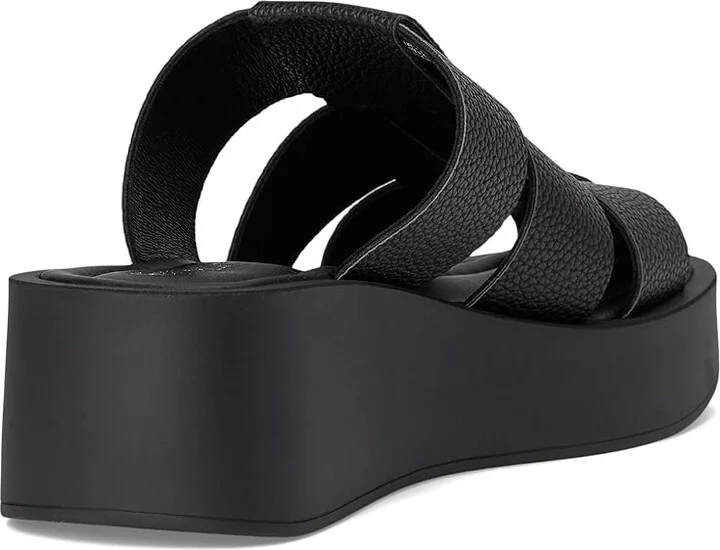 Seychelles High Standard V Women's Wedge Shoes Black Leather : 6.5 M, Synthetic - Image 4