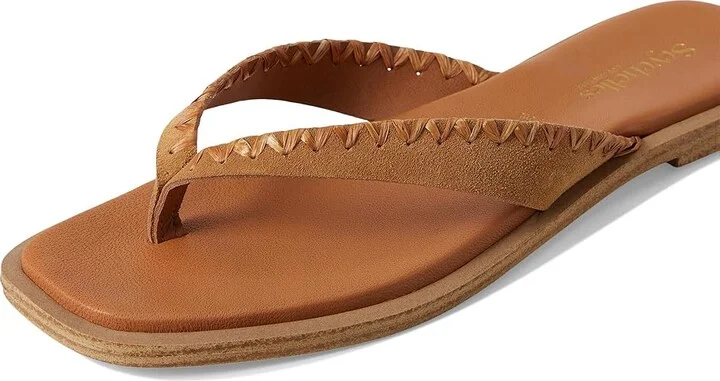 Seychelles Island Breeze Suede Women's Wedge Shoes Tan : 7.5 M, Leather - Image 7