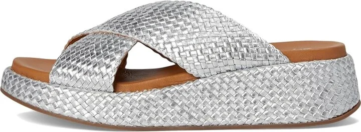 Seychelles Key West Metallic Leather Women's Sandals Silver Leather : 9.5 M, Leather/Rubber - Image 6
