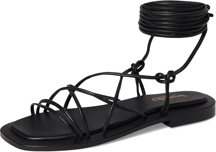 Seychelles Lilac Two Metallic Leather Women's Sandals Black Leather : 10 M, Leather/Rubber - Image 5