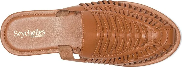 Seychelles Little Italy Leather Mule Women's Wedge Shoes Tan : 8 M - Image 2