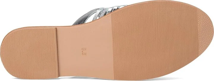 Seychelles Little Italy Metallic Mule Women's Wedge Shoes Silver : 6.5 M, Leather - Image 3