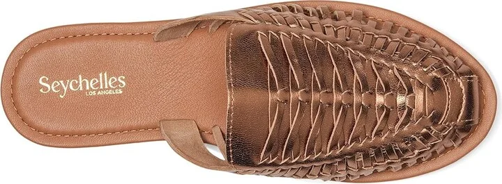 Seychelles Little Italy Metallic Mule Women's Wedge Shoes Silver : 6.5 M, Leather - Image 8