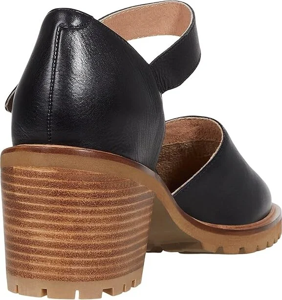 Seychelles Lock Key Women's Wedge Shoes Black Leather : 6 M - Image 4
