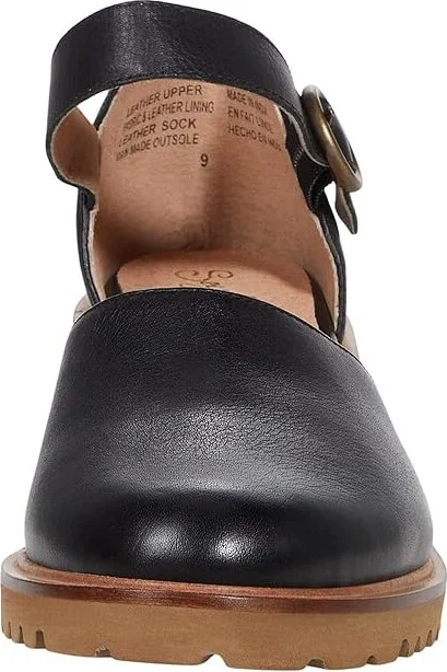 Seychelles Lock Key Women's Wedge Shoes Black Leather : 6 M - Image 5