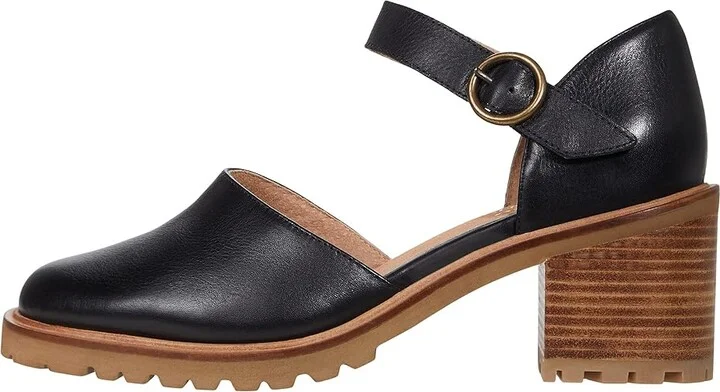 Seychelles Lock Key Women's Wedge Shoes Black Leather : 6 M - Image 6