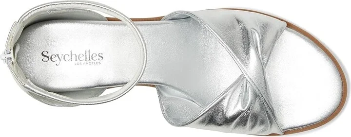 Seychelles Look Up Metallic Leather Sandal Women's Sandals Silver : 9 M - Image 2