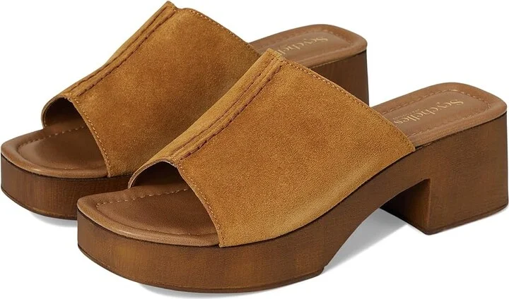 Seychelles Made For Me Suede Sandals Women's Wedge Shoes Tan : 6 M, Leather/Suede