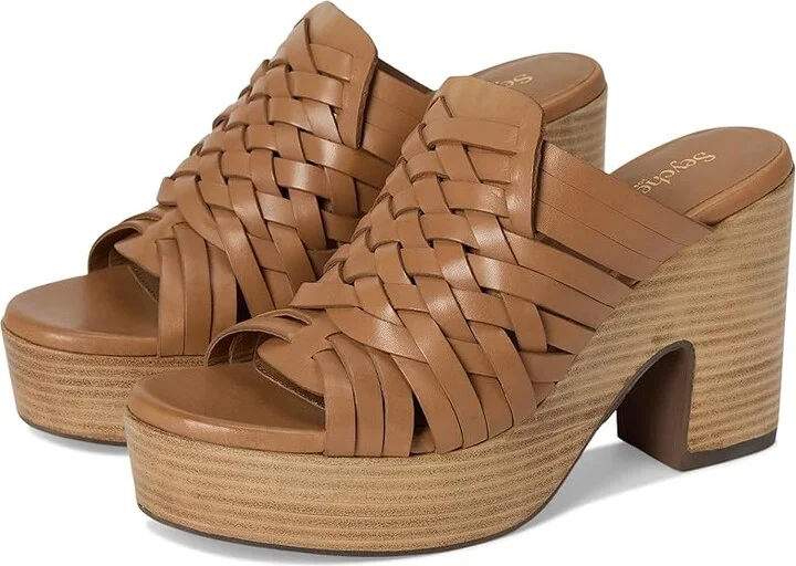 Seychelles Make You Mine Leather Women's Sandals Tan Leather : 10 M